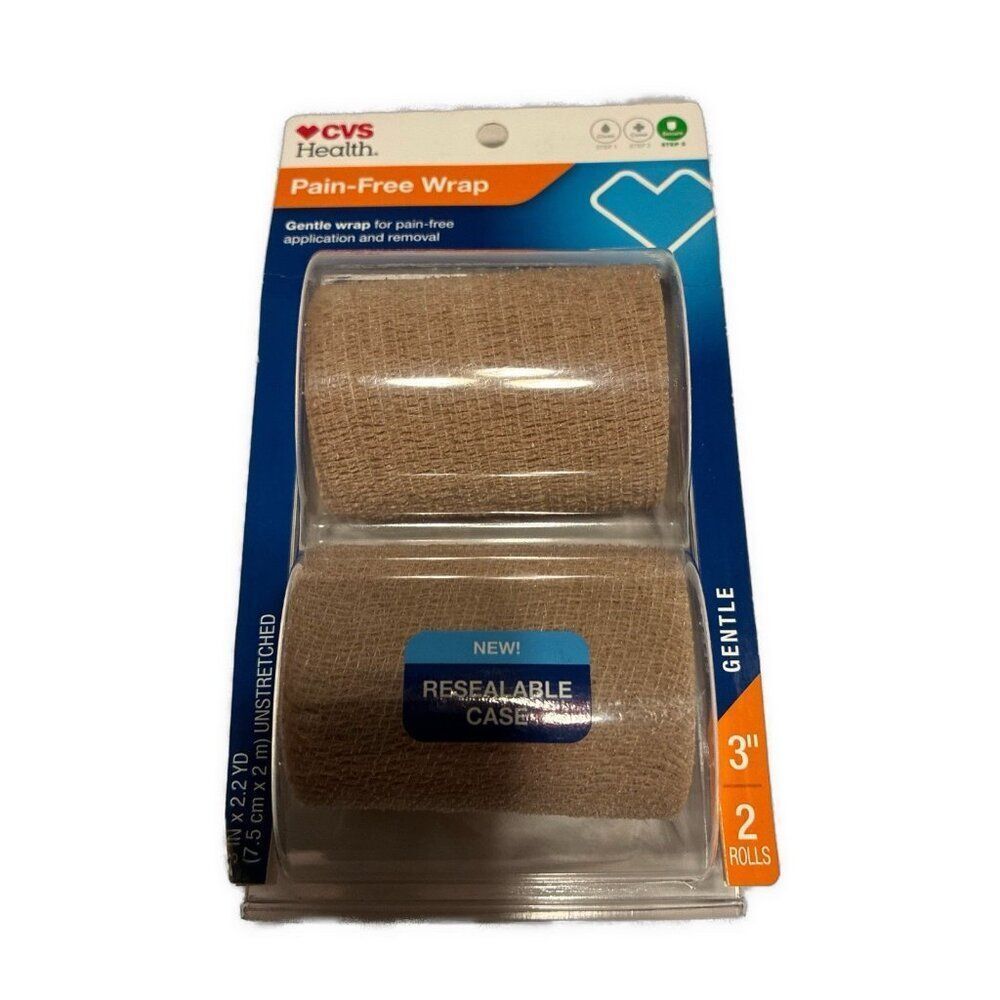 cvs pain free wrap 3 inch 2 rolls